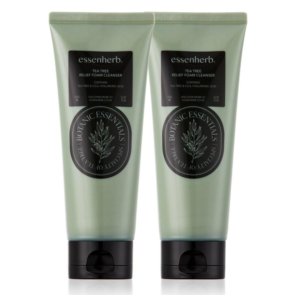 Essenherb Tea Tree Relief Foam Cleanser 2 pcs 150ml