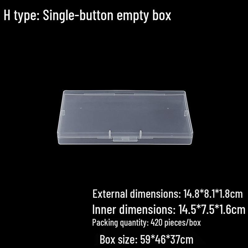 Multi-Purpose Clear Storage Box: Tackle, Stationery, Mask, Phone Case, Cable, Card Organizer