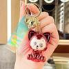 Colorful Acrylic Electroplated Cartoon Doll Keychain Pendant for Bags and Car Keys