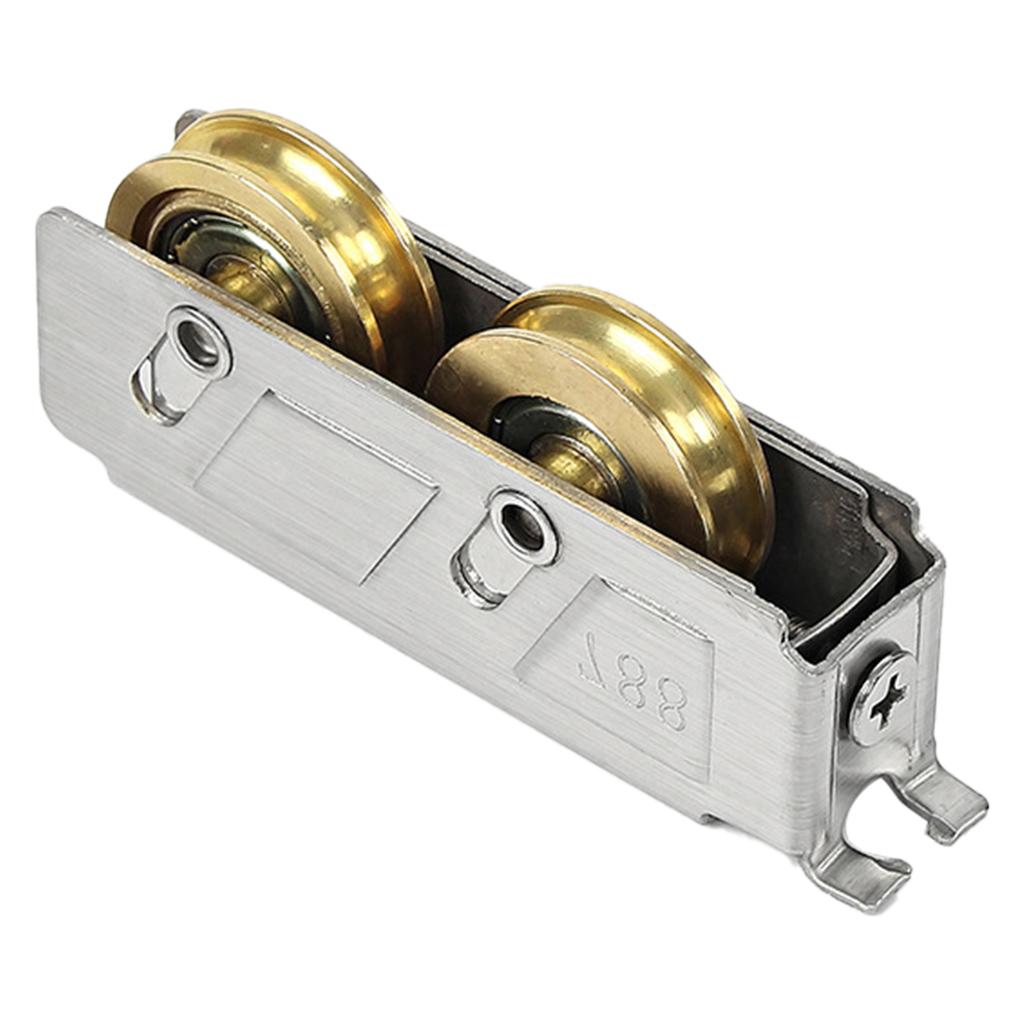 Industrial Sliding Door Wheel Roller Push-Pull Window Roller Steel/Nylon Window Roller Quick Install for Sliding Doors