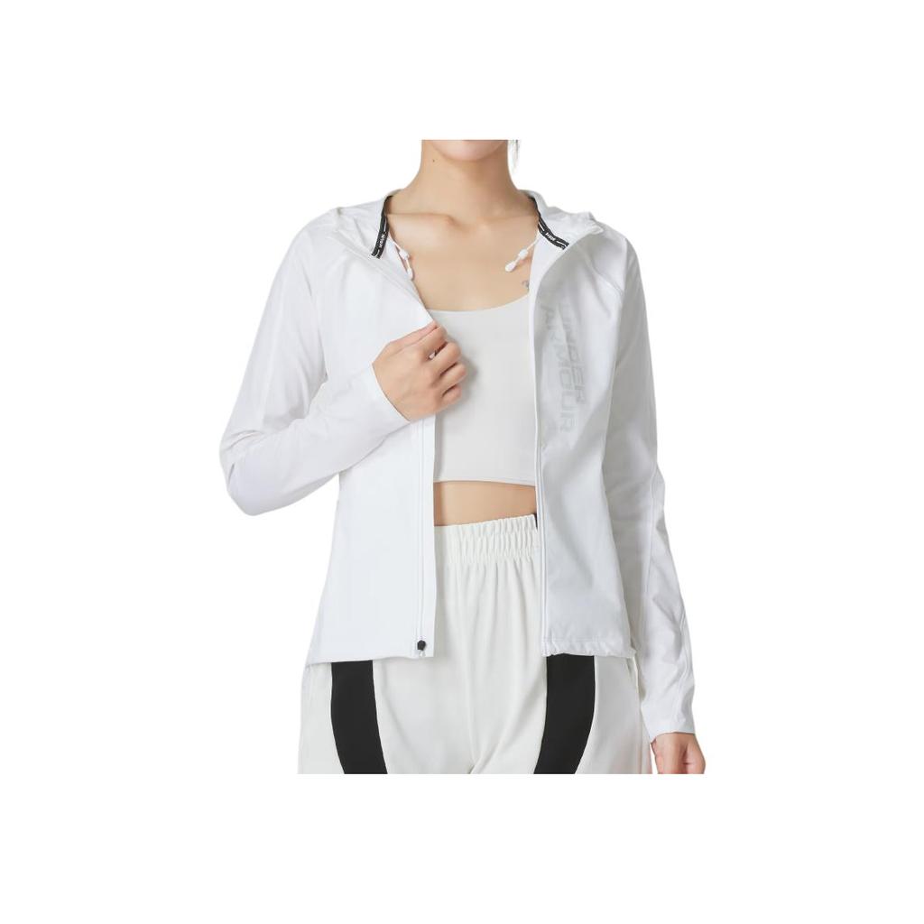 Under Armour Outdoor Casual Sports Long Sleeve Jacket Women Jacket White 1361384-100