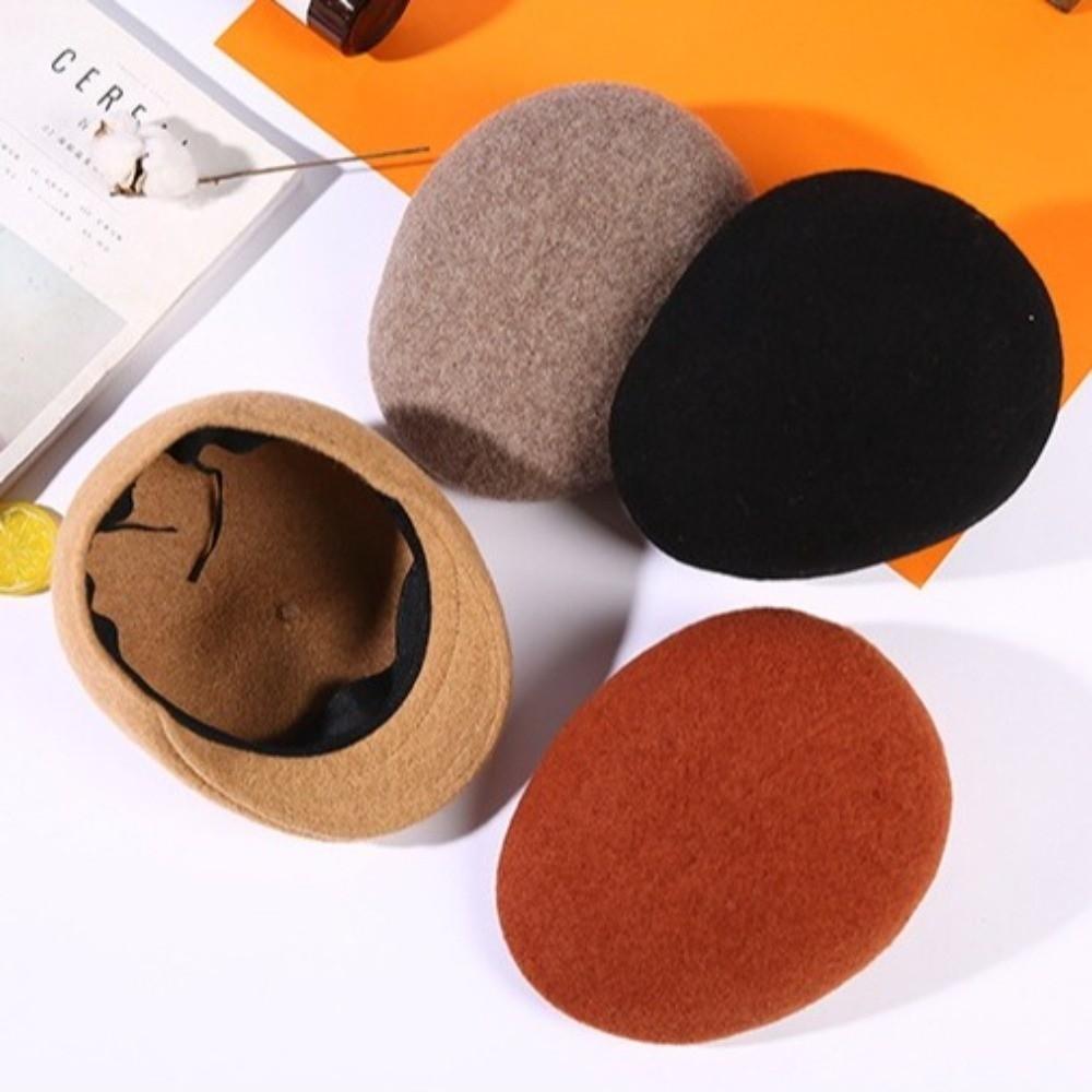Windproof Forward Cap Breathable Artist Hat Retro Beret Cap Women