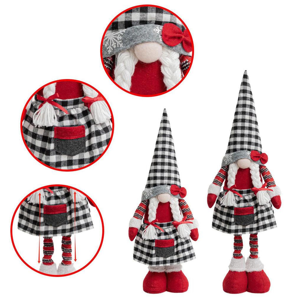 Christmas Telescopic Faceless Gnome Standing Ornament
