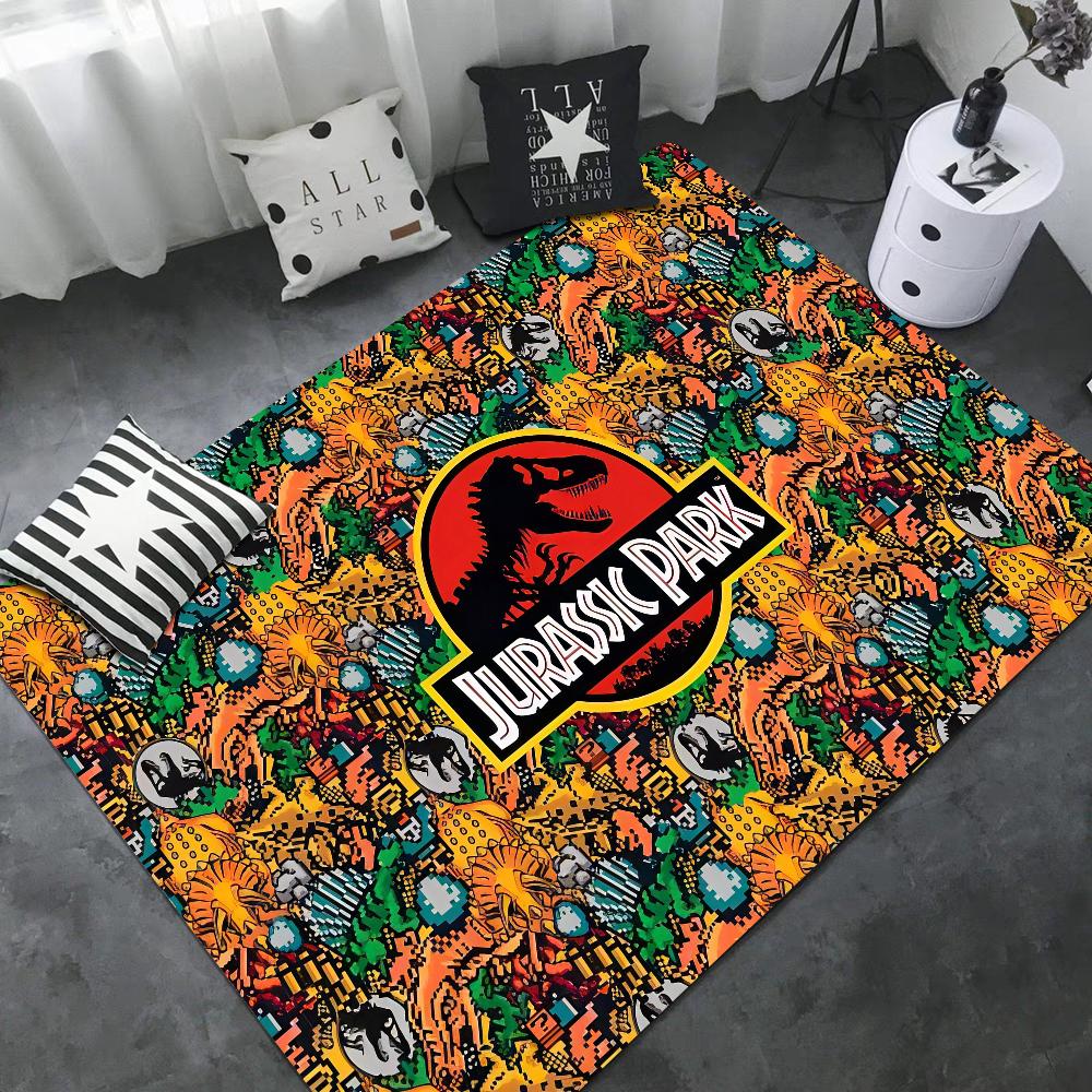 Jurassic Park Room Mats Washable Non-Slip Living Room Sofa Chairs Area Mat Kitchen Alfombra