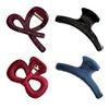 1/2Pcs Women Hair Claw Dot Print Plastic Hair Clamp with Strong Grip Anti-slip Teeth Large Size Shark Hair Clip