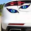 Car Sticker 3D Glossy Blue Dragon Eye Car Sticker - For Rearview Side Mirror, Eye-catching Mythical Creature Eye Decal