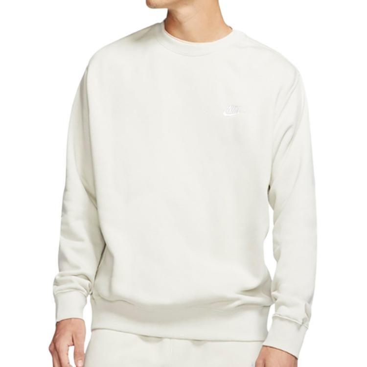 Nike Sweatshirts Men's Beige Crew Neck Moderate Regular BV2663-072