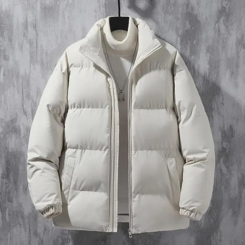 Men's 2023 Short Down Cotton Coat - Trendy Autumn/Winter Stand Collar Jacket