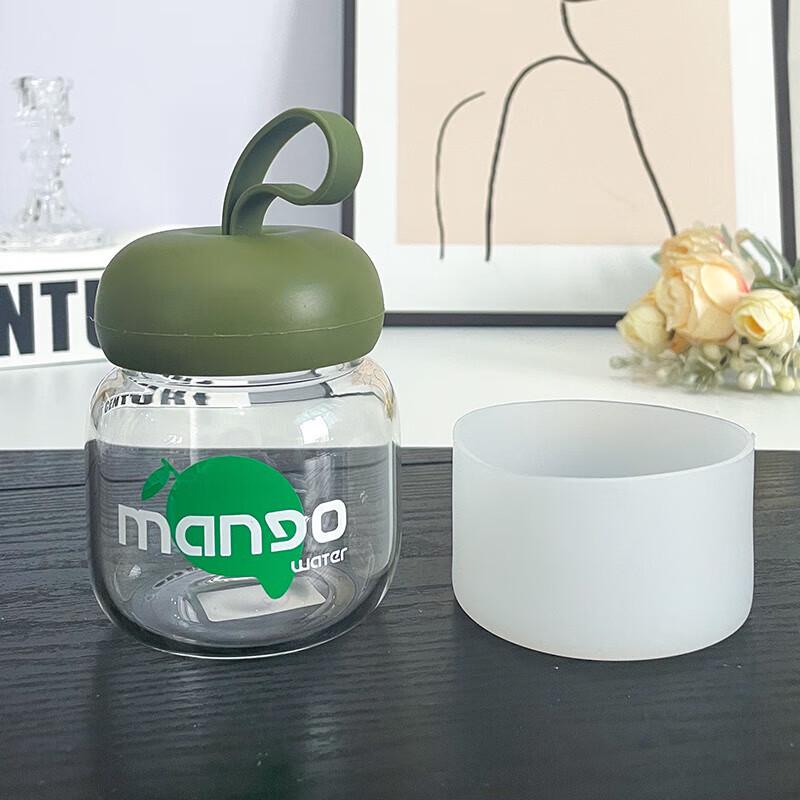 FUGUANG Cute Cartoon Portable Glass Water Bottle