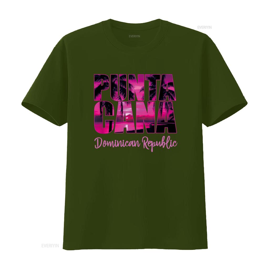 Punta Cana for Women Vacation Souvenir T Shirt vintage Washed Unisex Slightly Top For Everyday Wear homme designer clothes