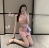 Live Clothes Female Live Streaming Host Sleeveless Dress Female Summer New Pure Desire Spice Slim Sexy Pink Hip Skirt