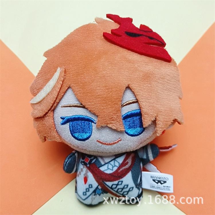 Authentic Anime Plush Characters new Genshin impact Tartaglia Zhongli Fischl Aether Diluc Plush Action Figure Model Toys
