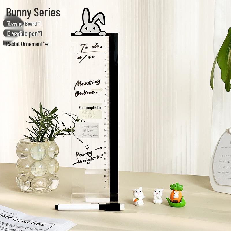 Cute Transparent Monitor Sticky Notes Board - Office Wipeable Message Board