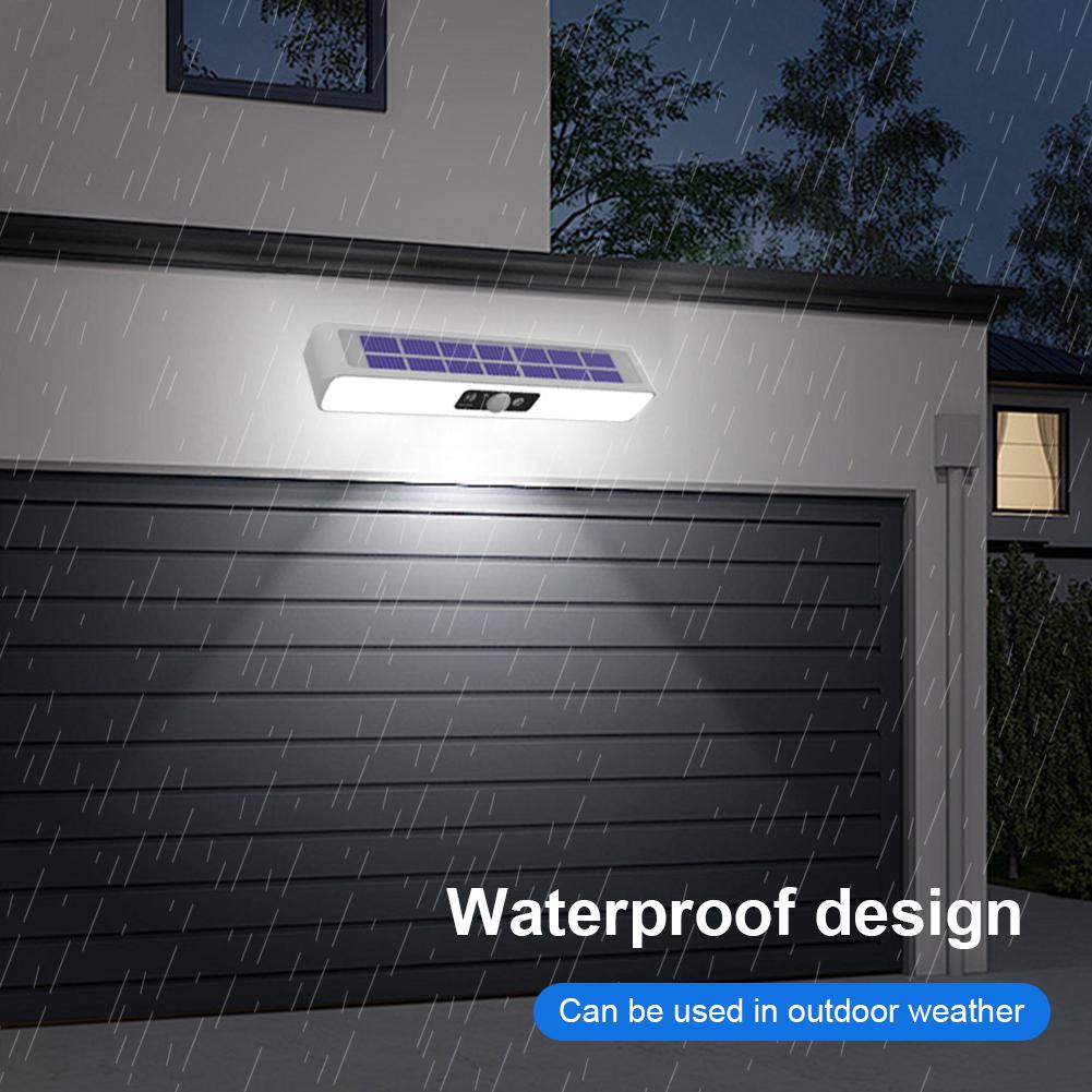 Waterproof LED Solar Light Patio Light Adjustable Stand Motion Sensor Clip Lamp Auto On for Fence Front Door Garage