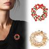 Christmas Brooch Rhinestone Crystal Christmas Pin Personality Brooch All- Clothes Accessories
