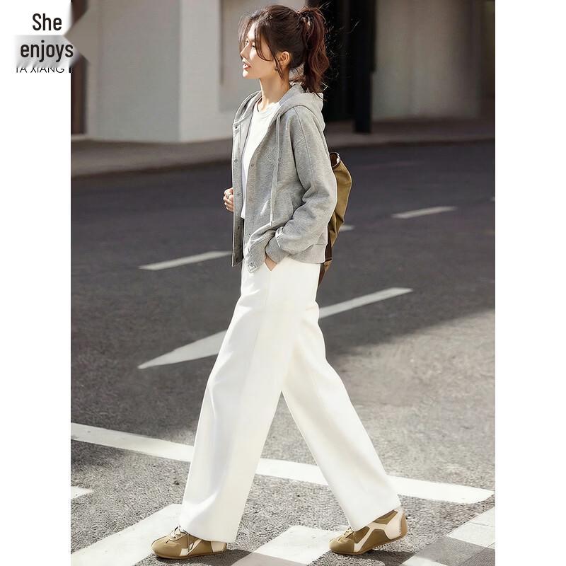 Women's Casual Hooded Zip-Up Sweatshirt Jacket