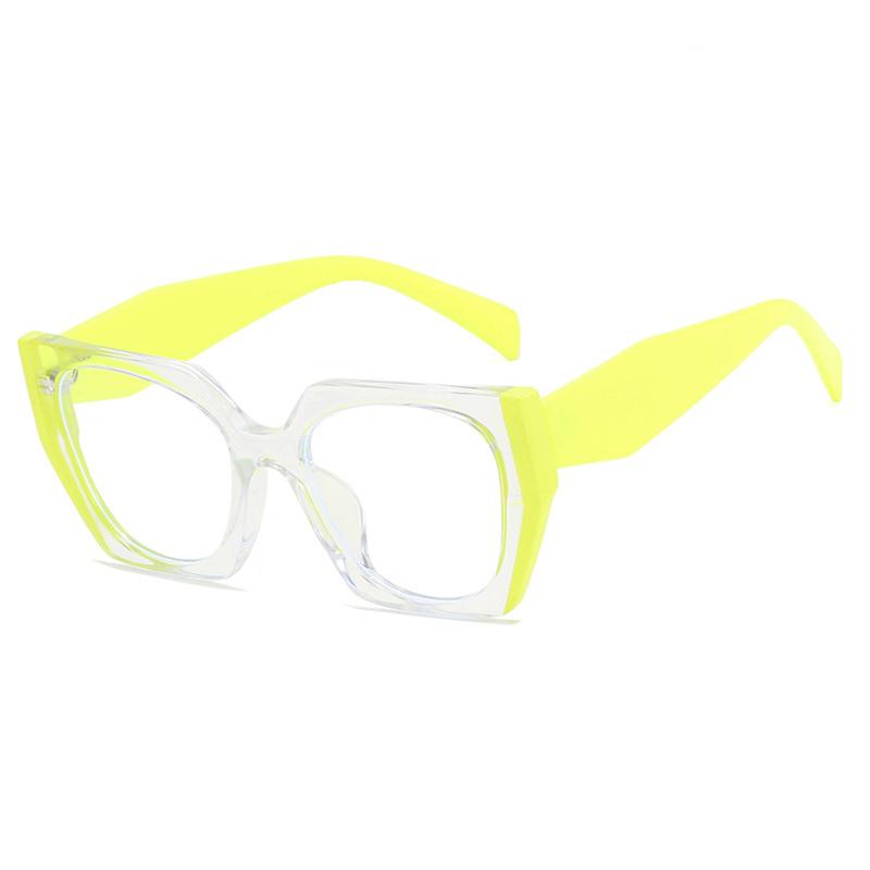 Fashion Leopard Print Optical Eyewear For Women Vintage Stitching Color Anti-blue Light Photochromic Optical Glasses With Recipe
