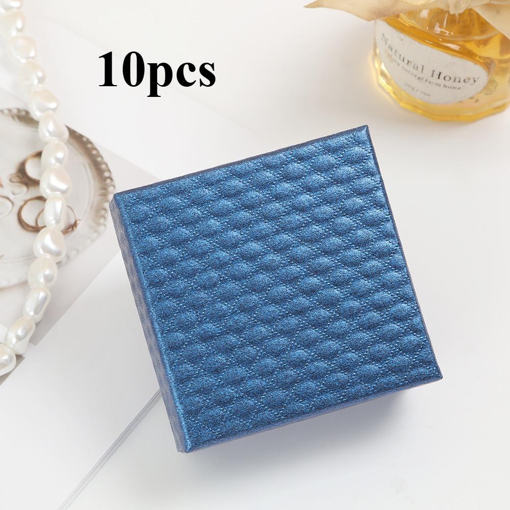 10 st Smyckesorganisatör Box Set – Rutigt Design! Svart/Vit/Röd för Halsband, Ringar, Örhängen, Perfekt för Modeentusiaster