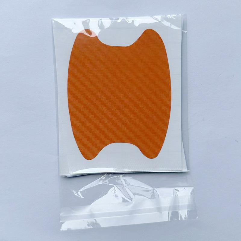 4Pcs Car Door Handle Stickers 3D Carbon Fiber Film Scratches Cover Car Stickers Universal Protector Sticker Auto Accsesories