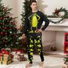 Print Cute Family Set Pajamas, Home Clothes, Family Set Long Sleeve Top Pants Set