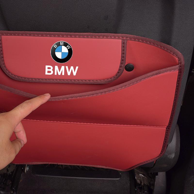 2Pcs Car Seat Anti Kick Pad Rear Seat Backrest Protection Pad For BMW X6 E30 Performance F20 E90 E60 E36 E46 F30 F40 F10 E70 E39 BN7
