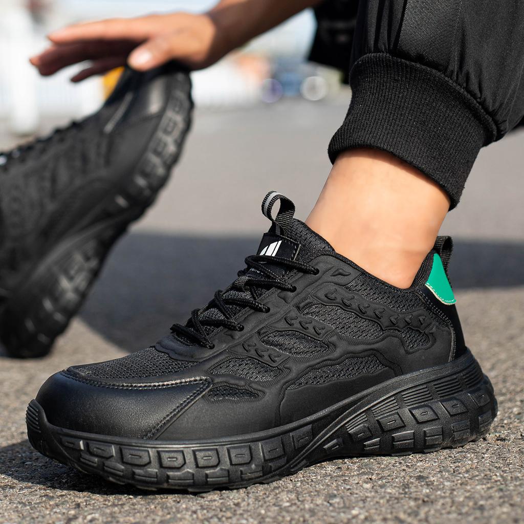 New Work Safety Shoes Summer Breathable Men's and Women's Work Anti-puncture Durable Steel Head Protective Shoes Sports Shoes