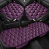 Car Seat Cushion Winter Short Plush Three Piece Set Without Backrest Anti Slip Winter Rear Universal Car Seat Cushion Warm