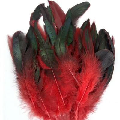 Lote de 50 Uds. De plumas de gallo de colores naturales, artesanía de plumas de pollo faisán de 6-8 pulgadas