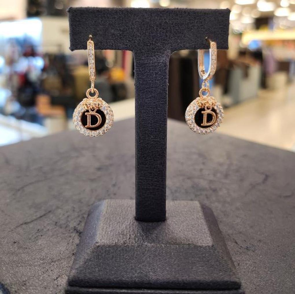 ARTRIA Onyx Circle Shape One-Touch Earrings SEYEDTT0002PKF