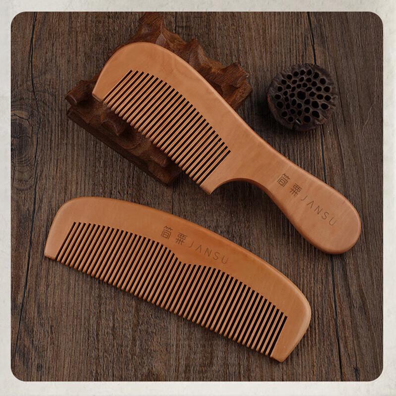Mibodi Natural Peach Wood Comb Set