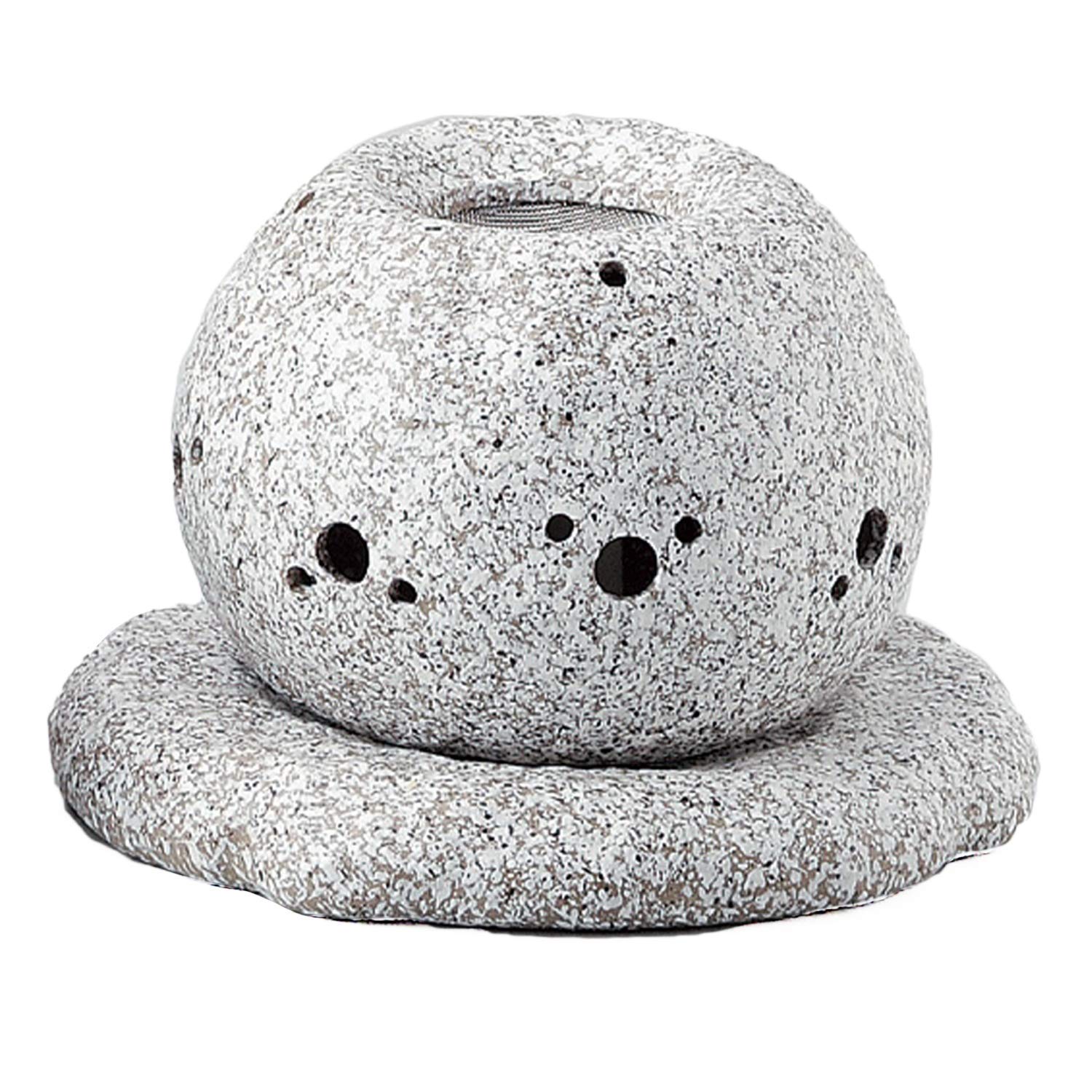 

Yamakiikai Mountain Stone-Style Electric Tea Incense Burner, 14cm Diameter, Gray, F-1624/G1622