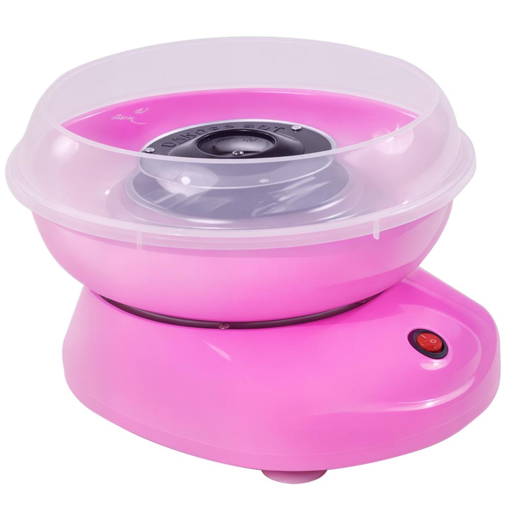 Cotton Candy Machine, Easy-to-Use Cotton Candy Machine, for Adults and Children, Stainless Steel, PP, Pink