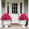 Opakovaně použitelná umělá rostlina, Umělý bougainvillea topiary koule, Hedvábné květiny se zemním hrotem, Květinová dekorace odolná proti UV záření, Keř pro venkovní použití