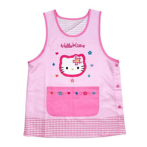 Salonge Apron for Nursery Teachers, Plus Size, Hello Kitty (Pink), Sizes 3L-4L, Face Print