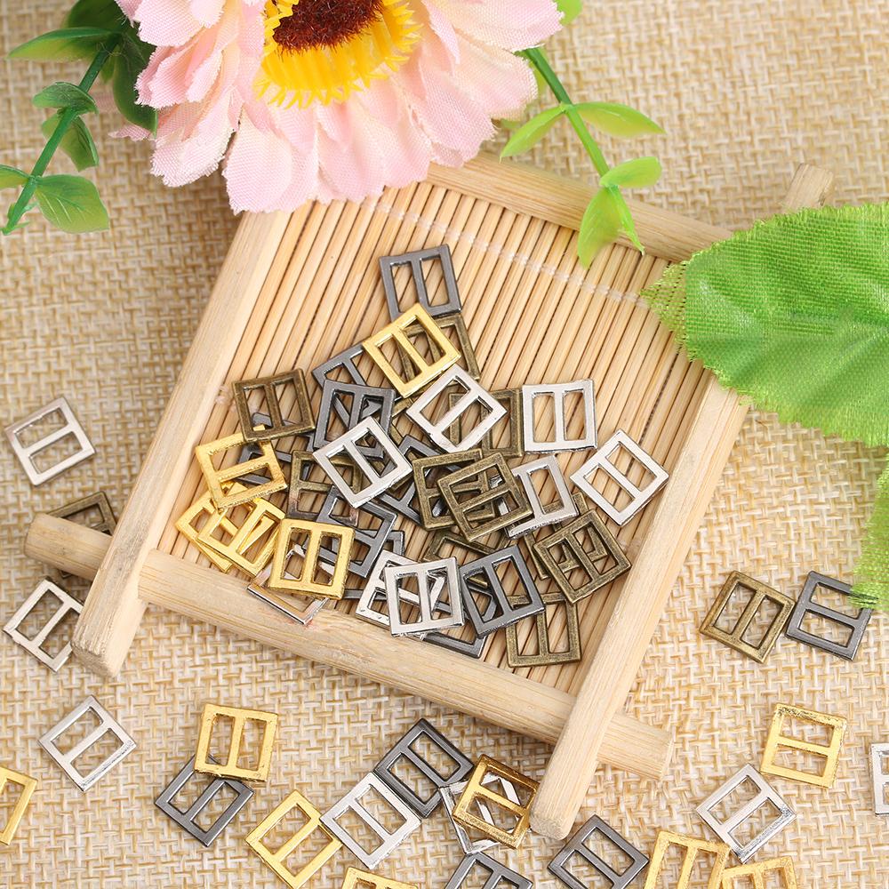 20Pcs 6/7/8.5mm Ultra-small Square Buckle for Doll Bags Shoes Clothes Mini Belt ButtonsDIY Clothing Sewing Accessories