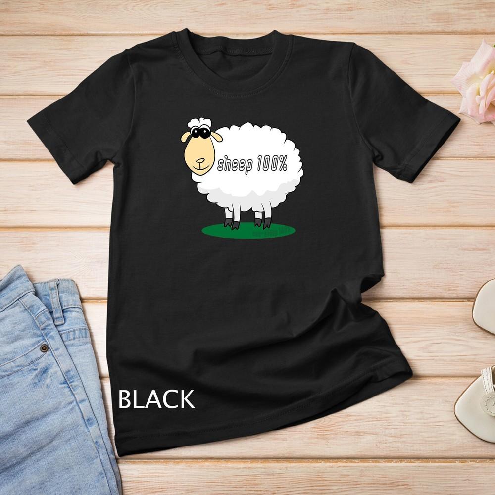 

Funny Sheep 100 I Know You Herd Me Cute Sheep Lover Gift Sheep Unisex T-shirt M