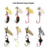Enhanced Fishing Rig with Rotating Lure, Poison Mosquito Fly Hook, and Mackerel White Stripe for Catching Success