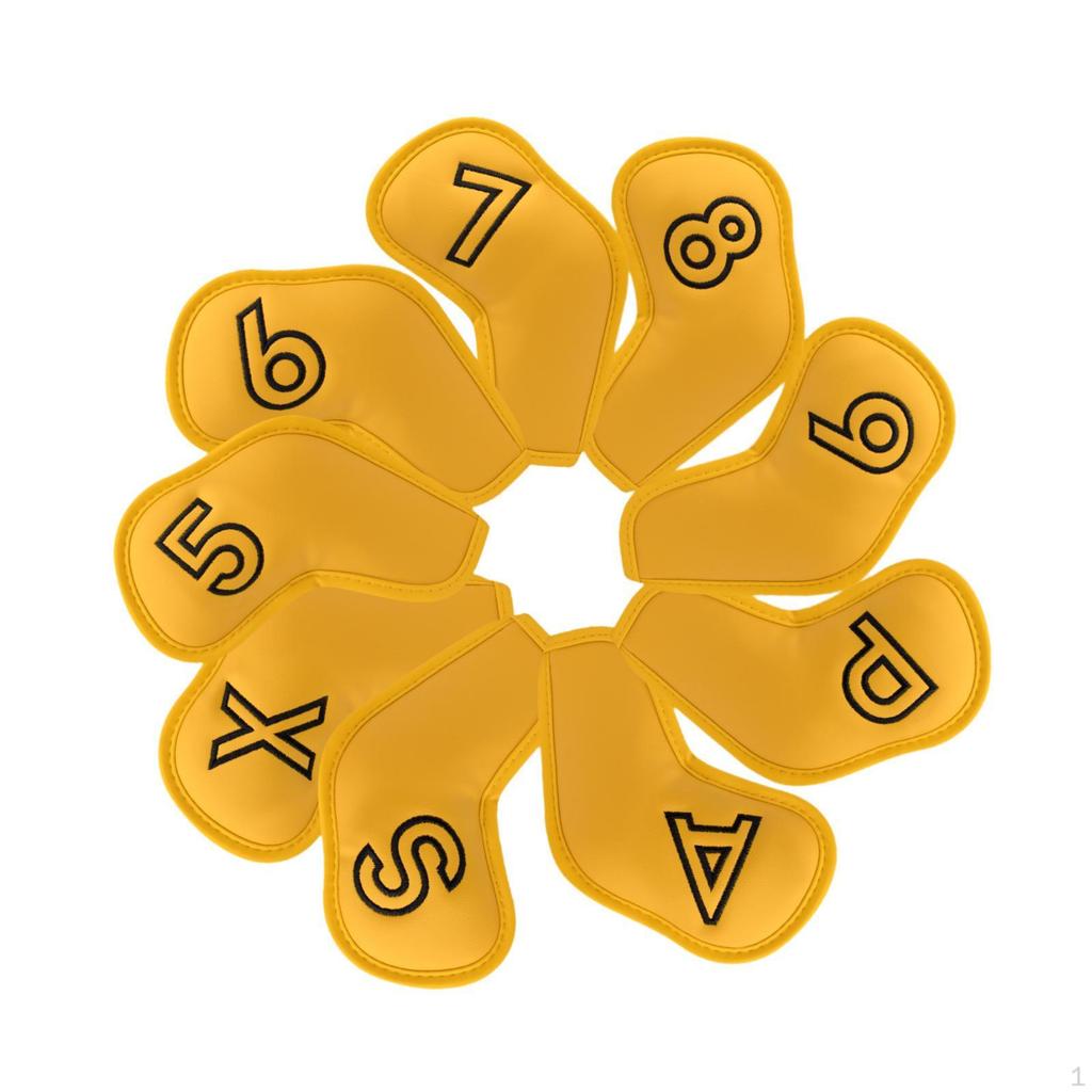 9 Pieces Golf Club Head Covers Accessories Premium Creative Golfer Equipment Fashion