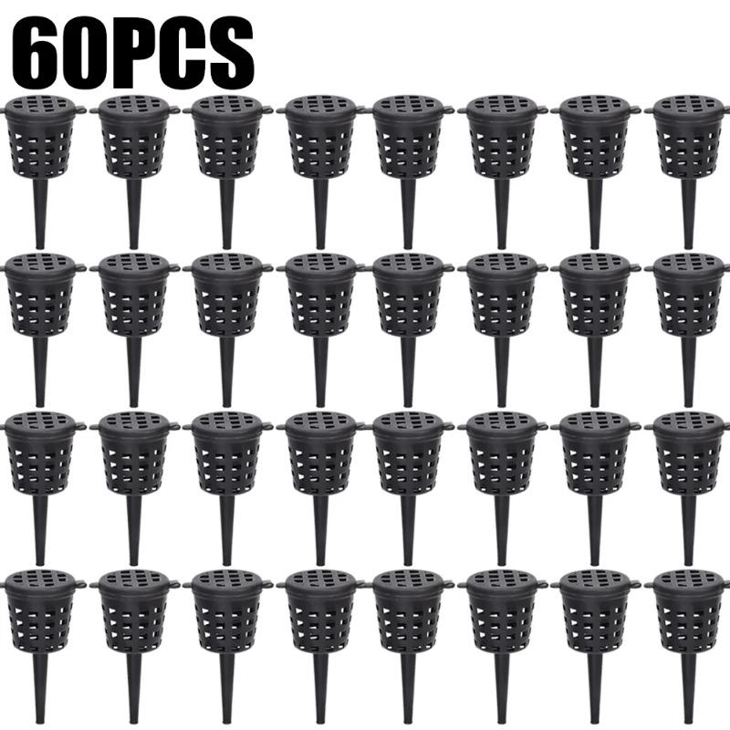 

60/40/20 шт. Корзина для удобрений с крышкой, ящик для удобрений, удобная переносная часть, контейнер для удобрений для бонсай, садовые аксессуары 60PCS