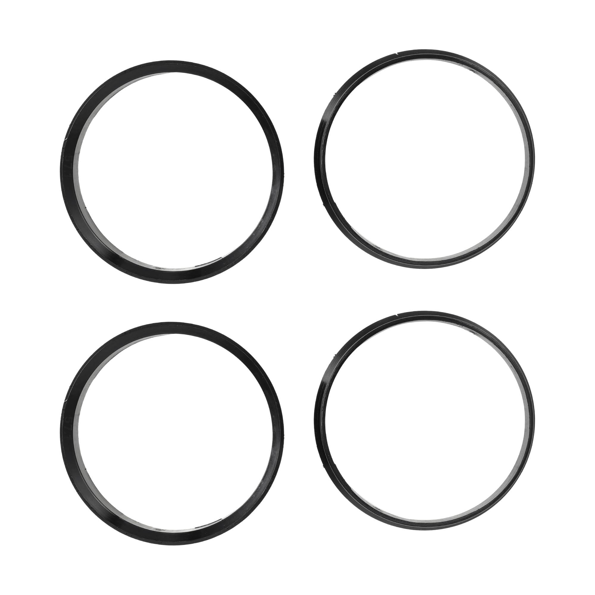 

INFINAUTO Hub Centric Ring 57.1mm Inner Diameter 66.6mm OD Car Wheel Hub Ring ABS Plastic Black 4pcs чорний