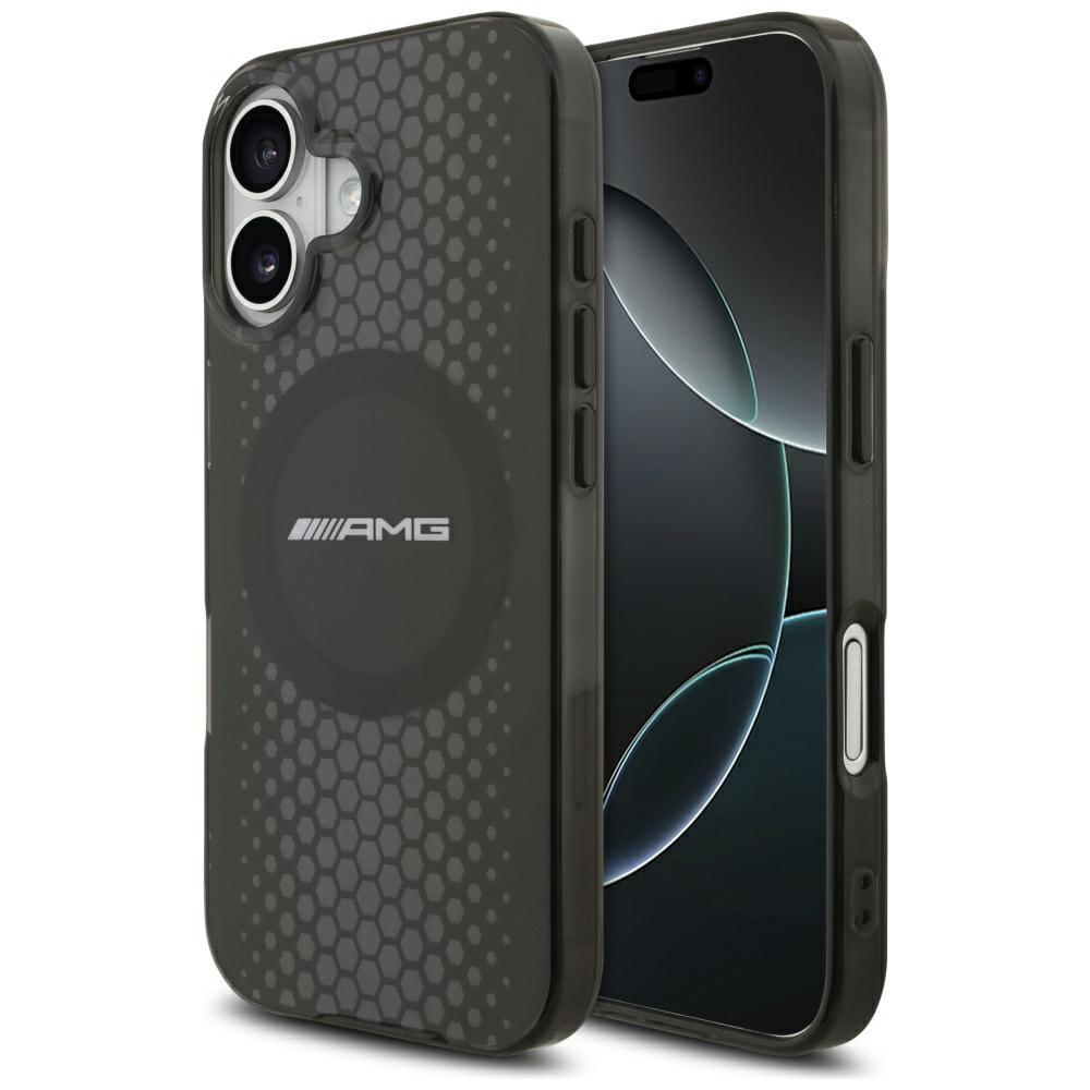AMG Double Layer Transparent Graphics MagSafe Case for iPhone 17 Black