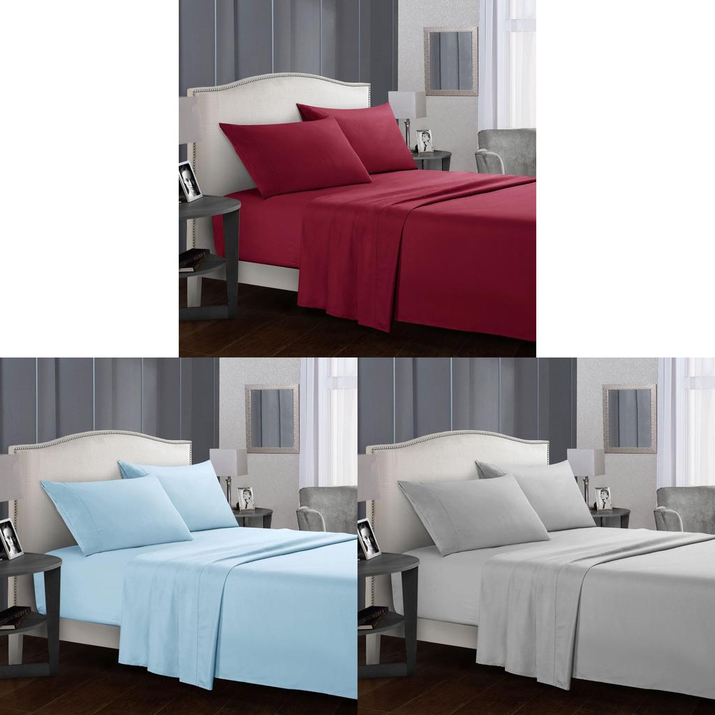 Modern Minimalist Polyester Bed Sheets And Pillowcases With Soft Breathable Comfort For All Seasons