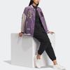 Adidas Originals Giacca Bomber Larga Ricamata Donna Capispalla Viola IN1080
