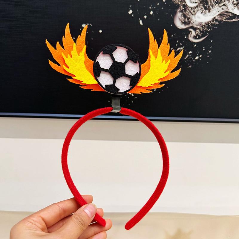 Cartoon Football Cheering Hairband Headband Headwear Hair Accessories Fan Support Prop Party Decoration