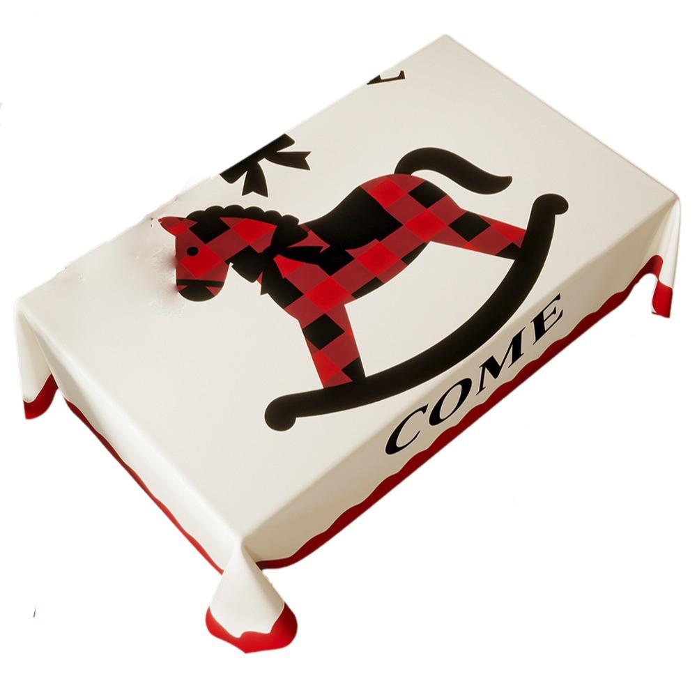 Light Luxury Table Runner Stain Resistant Table Cover Coffee Table Mat  Holiday Atmosphere 100x140CM-Style E