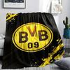Borussia Dortmund Bedruckte Flanelldecke, weicher Überwurf für Schlafzimmer Sofa, waschbar, Weihnachtsgeschenk, tolles Geschenk.