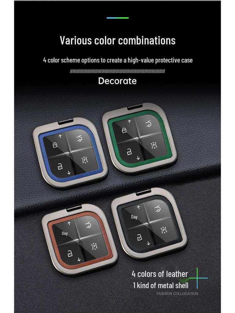 Lynk & Co 08 Schlüsselhülle 2023: Metall-Schnallen-Schutzhülle für 08EMP-Fernbedienung