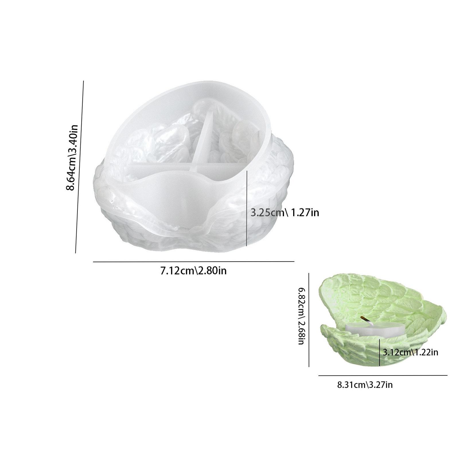 

Angel Wings Resin Silicone Mold - Heart-Shaped Box & Candle Holder Mould with Detailed Winged Design