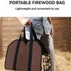1pc Firewood Log Carrier Tote Bag, Canvas Firewood Holder, Extra Large Durable For Fireplaces, Wood Stoves, Firewood, Logs, Camp