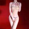 Men'S And Women'S Sexy Lace Strapless Glossy One-Piece Stockings 5D Ultra-Thin See-Through Silky Tight-Fitting Pure Desire